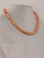 Güneş Taşı Faset Kesim Kolye 8mm (Sabit Klipsli) (42530) - 2