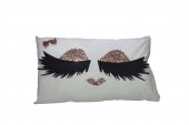Kirpikli Yastık Elyaf Dolgulu 35x50 Bakır - 1