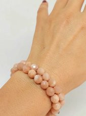 Güneş Taşı Faset Kesim 8mm Unisex İkili Bileklik (42530) thumbnail 1