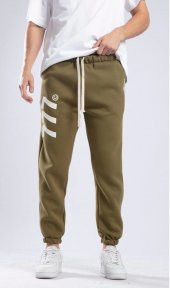 Chatca Erkek 3 İplik Şardonlu Yeşil Sweatpant K-575 - 1