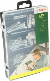 Bosch 173 Parça Sabitleme , Dübel, Vidalama Ve Matkap Uç Seti - 1