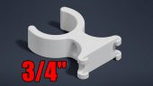 Piksel Şerit İla 3 / 4In Pvc Boru Zip Kravat Kanalı İle Plastik Aparat - 2