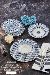 6 Kişilik 24 Parça Yemek Takımı - 1