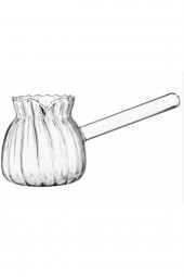 Ateşe Dayanıklı Cam Cezve Borosilikat Cam Cezve 450 ml - 1