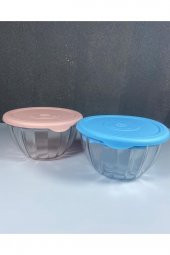 3lü Kapaklı Cam Saklama Kabı Rosita - 4