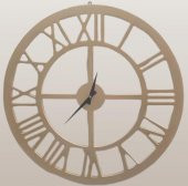 Hobi ADN 90272 Dekoratif Duvar Saat Ahşap MDF CNC Kesim Parlak Gold Renk El Yapım - 5