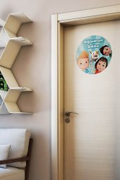 Aslan Oğlumun Odası Kapı Sticker, Çocuk Odası Duvar Sticker - 1