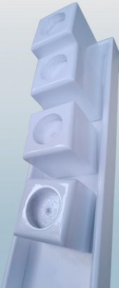 Hobi ADN 90273 Dekoratif Mumluk Ahşap MDF Parlak Beyaz MODEL El Yapım - 1