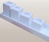 Hobi ADN 90273 Dekoratif Mumluk Ahşap MDF Parlak Beyaz MODEL El Yapım - 3