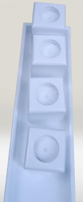 Hobi ADN 90273 Dekoratif Mumluk Ahşap MDF Parlak Beyaz MODEL El Yapım - 4