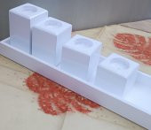 Hobi ADN 90273 Dekoratif Mumluk Ahşap MDF Parlak Beyaz MODEL  El Yapım - 8
