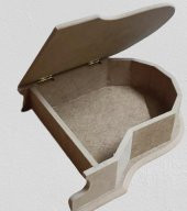 Hobi ADN 90274 Dekoratif Piyano Kutu Ayaklı Ahşap MDF HAM CNC Kesim MODEL El Yapı - 8