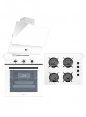 Luxell 88 Lt Süper Kristal Beyaz Ankastre Set A68-SF3/OC88/ DA88 - 1