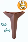 Kale Lüks Mobilya Koltuk Kanepe Sehpa Tv Ünitesi Ayağı 12 Cm Kahverengi Ahşap Desenli Ayakları thumbnail 1