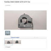 Toshiba C660 C660D L670 L675 Fan - 1