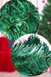 Süsleme Seti Yılbaşı Çam Ağacı Renkli Işığı Ve Yeni Yıl Süsleri Noel Paketi 180 Cm 400 Dal - 6