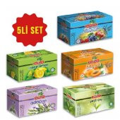 Altıncezve Sallama Çay 5li Paket (Nane Limon, Adaçayı, Meyve Karnavalı, Yeşilçay, Kayısılı Form) - 1