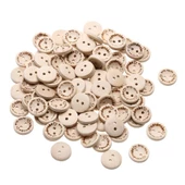 Hand Made With Love Yazılı Ahşap Düğme (25 Adet) thumbnail 1