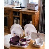 Keramika Takım Kahvaltı Mor Hindiba 26 Parça 12 Kişilik - 2