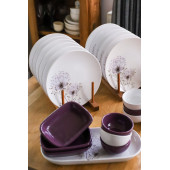 Keramika Takım Kahvaltı Mor Hindiba 26 Parça 12 Kişilik - 3