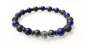 Lapis Lazuli - Lav Taşi - Hematit - Erkek Doğaltaş Bileklik - 1