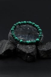 Malakit Doğal Taş Tasarım Bileklik thumbnail 1