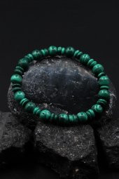 Malakit Doğal Taş Tasarım Bileklik thumbnail 2