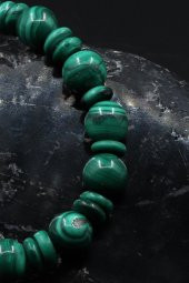 Malakit Doğal Taş Tasarım Bileklik thumbnail 3