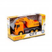 Polesie "City-2" Sürtmeli Ekskavatör (ışıklı ve sesli) (turuncu kabin) (kutuda) - 1
