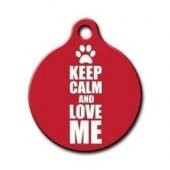 PetTagArt Qr Smart ID Keep Calm And Love Me Kedi Köpek Künyesi - 1