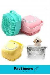 Özel Üretim Yumuşak Silikon Zarar Vermez Şampuan Hazneli Kedi Köpek Yıkama 80 Ml Kapasiteli Kesesi - 3