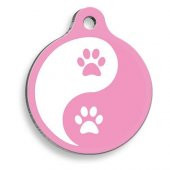 PetTagArt Qr Smart ID Pembe Zen Pati Kedi ve Köpek Künyesi - 1