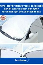 Premium 4 Mevsim Modeli Dolu & Güneş Için Koruma Buz Önleyici Koruyucu Araba Brandası Örtüsü - 2
