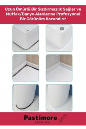 Duş Pvc Lavabo Küvet Tezgah Kenar Banyo Mutfak 3,2 Mt Su Sızdırmaz Geçirmez Yalıtım Bant - 2 Adet - 3