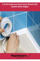 Duş Pvc Lavabo Küvet Tezgah Kenar Banyo Mutfak 3,2 Mt Su Sızdırmaz Geçirmez Yalıtım Bant - 2 Adet - 6