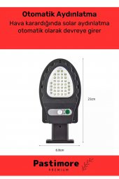 Premium 38 Ledli Beyaz Renk Pratik Kurulur Su Geçirmez Solar Bahçe Sokak Lambası - 2