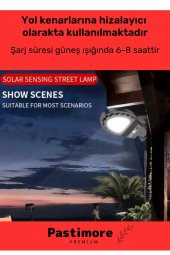 Premium 38 Ledli Beyaz Renk Pratik Kurulur Su Geçirmez Solar Bahçe Sokak Lambası - 3
