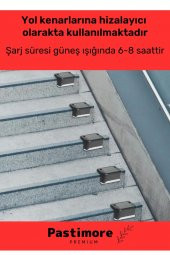 Premium Su Geçirmez Solar Güneş Enerjili Şarj Edilen Köşebent Merdiven Veranda Bahçe 4'lü Led Set - 3