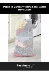 Premium Battal Boy Uzun Süre Dayanıklı Perde Ve Çamaşır Yıkama Filesi 60x80 - 2