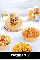 Premium Bpa İçermez Tüm Modeller İle Uyumlu AirFryer Hava Fritözü Yağsız Pişirme Kağıdı 50 Adet - 2