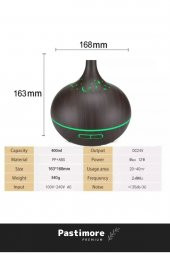 Premium Şık Ultrasonik Led Rgb Işık Parfüm Şişesi Ev Araba Aromatik Hava Nemlendirici 300ml - 5