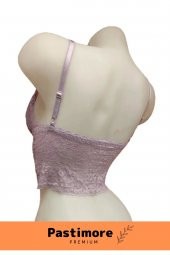 Premium Desteksiz Üçgen Kaplı Dantel Biritli Paradise Bralet Büstiyer - 2