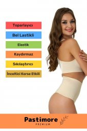 Ultra İnceltici Yüksek Bel Silikon Dikişsiz Sıkılaştırıcı Karın Toparlayıcı Slip-String Kadın Korse - 2