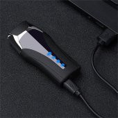 Dokunatik Led Göstergeli Usb Şarjlı Tesla Çakmak Siyah - 3