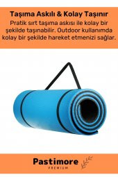Su Geçirmez Konfor Modeli Taşıma Askılı Çift Taraflı Kamp Zemin Çadır Uyku Matı Mavi Yer Minderi - 2