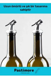 Özel Seri Büyük Boy Damlatmaz Zeytinyağı Sıvıyağ Şişesi Yağdanlık Cam Yağlık 750 ml - 2'li Set - 2