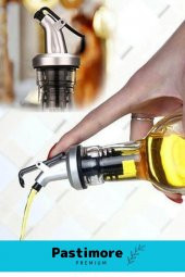 Özel Seri Büyük Boy Damlatmaz Zeytinyağı Sıvıyağ Şişesi Yağdanlık Cam Yağlık 750 ml - 2'li Set - 4