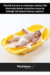 Premium Ultra Lüx Tüm Küvetler Ile Uyumlu Katlanır Kaydırmaz Bebek Çocuk Yıkama Duş Banyo Filesi - 2