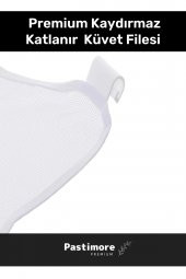 Premium Ultra Lüx Tüm Küvetler Ile Uyumlu Katlanır Kaydırmaz Bebek Çocuk Yıkama Duş Banyo Filesi - 3