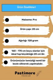 Deluxe Serisi Dayanıklı Yüksek Kalite Mini Gymball 20Cm Yeşil Pilates Topu Şişirme Pompa Hediyeli - 2
